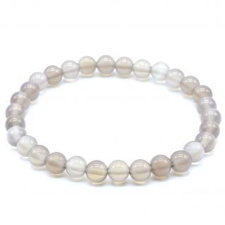 Pulsera 6mm Ágata Gris